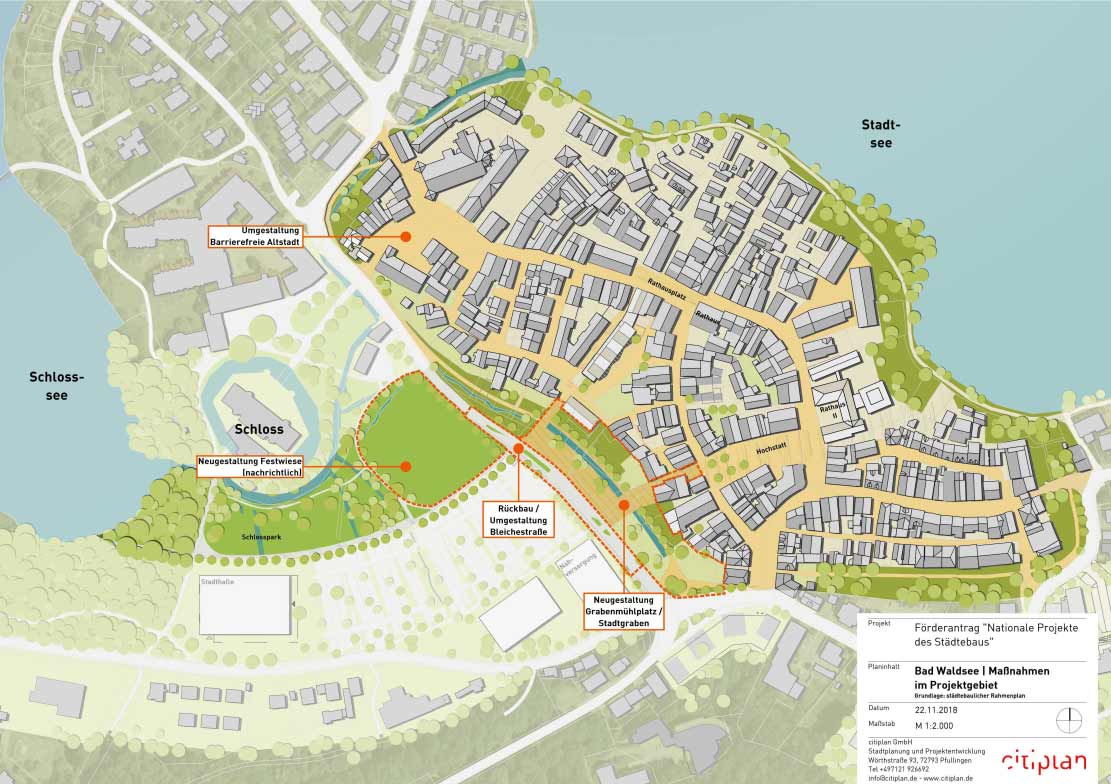 Stadtplan der Altstadt Bad Waldsee